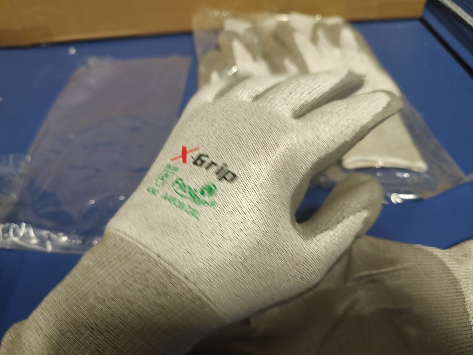 3 Pair, GLOVES, X-GRIP, FROGRIP, A4938, 2XL, A2 CUT RESISTANT, POLY COATED