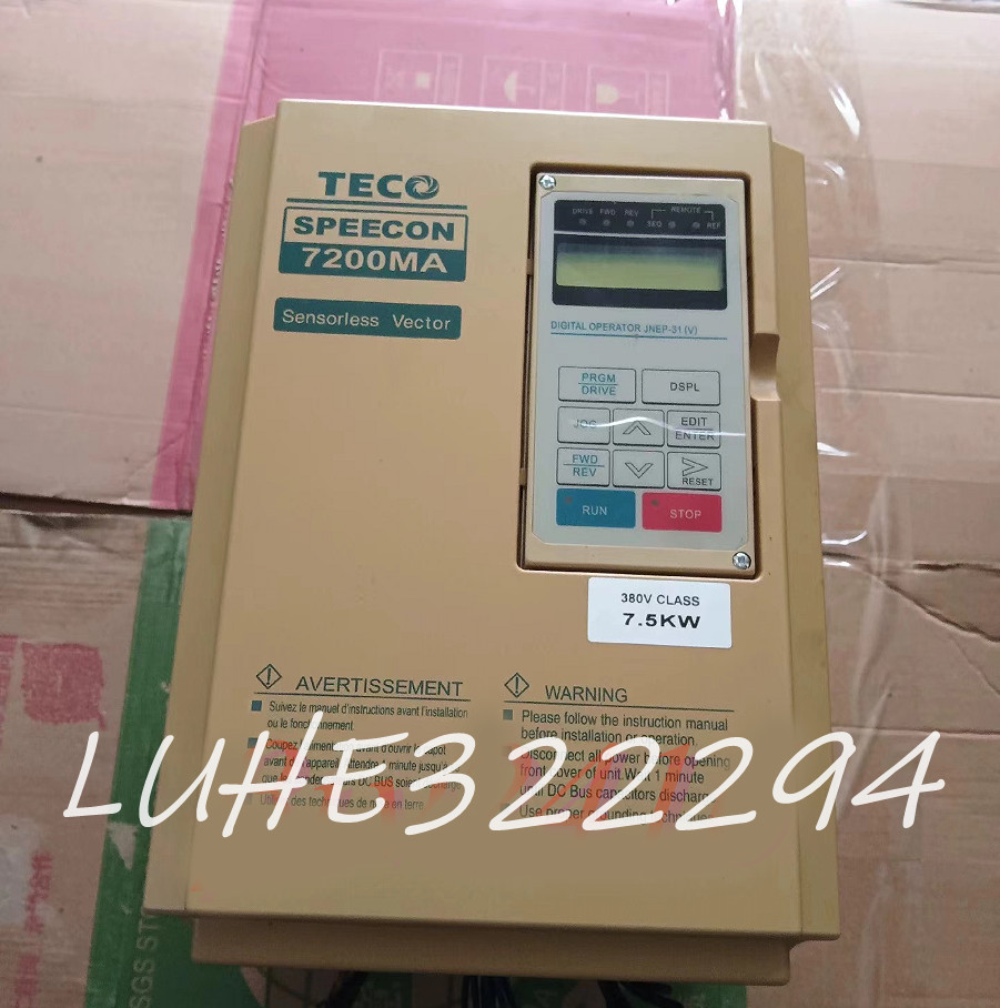 TECO 7200MA Inverter JNTMBGBB0010AZ-1M JNTMBGBB0010AZ1M 380V 7.5KW USED