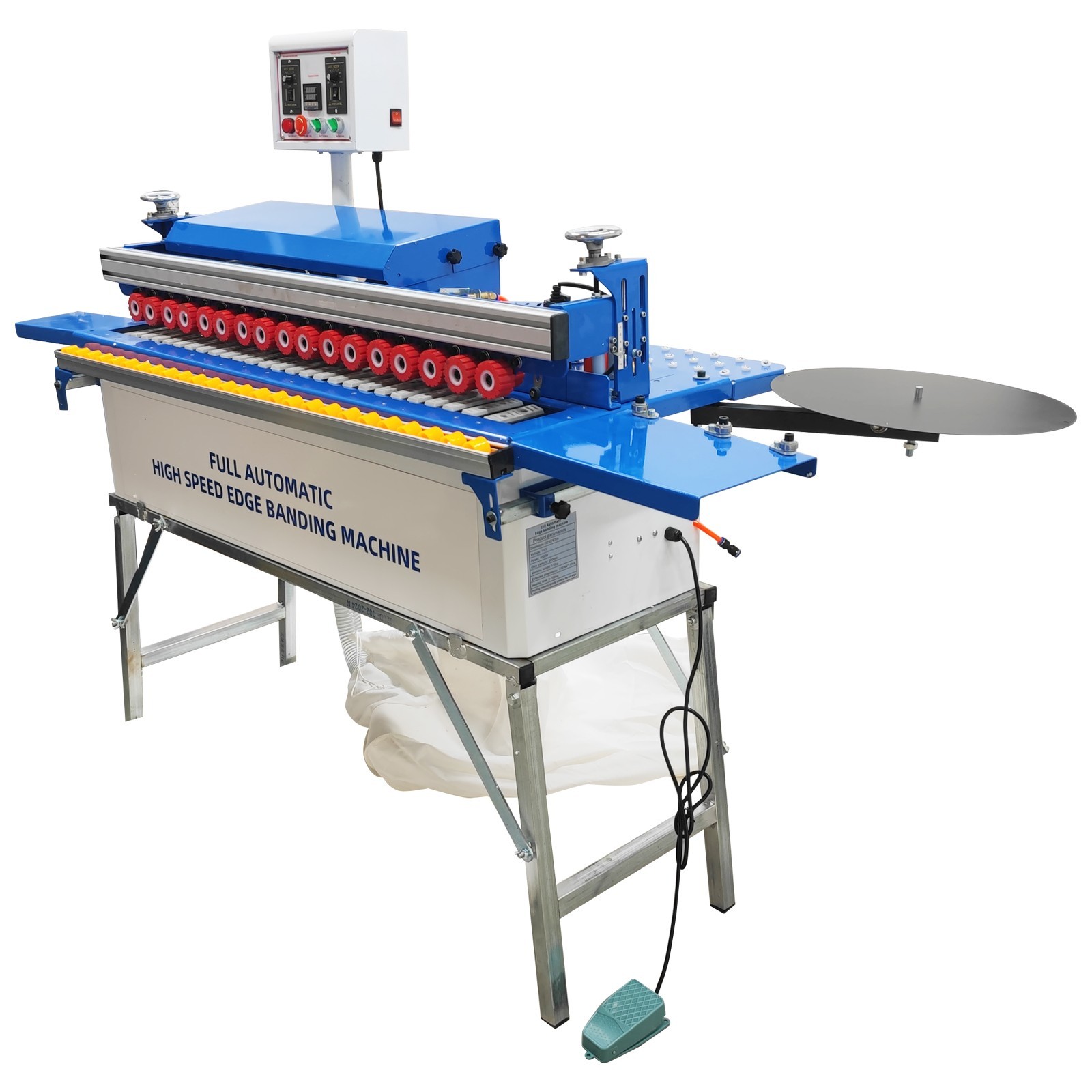 110V Straight and Curved Edge Banding Machine Edge Bander with Dust Cleaner 800W
