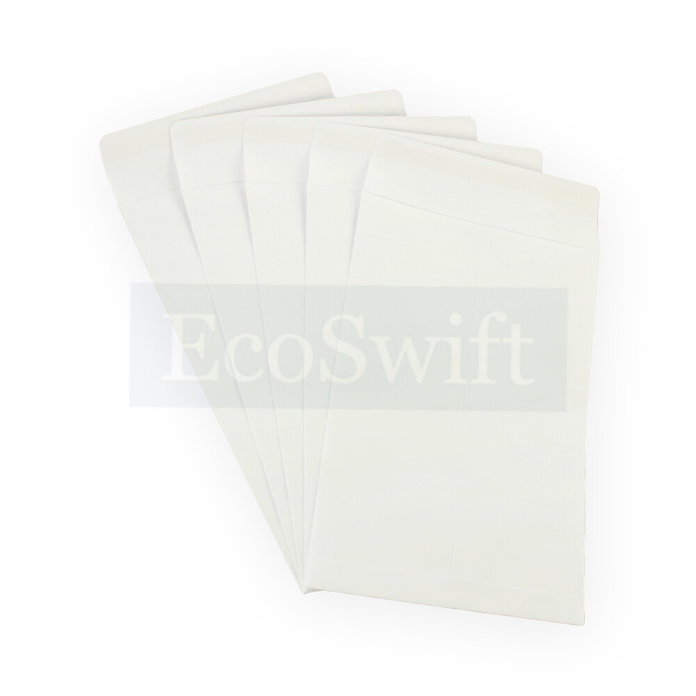 300 EcoSwift White Self-Seal Mailing Shipping Kraft Paper Envelope 28 lb. 6 x 9