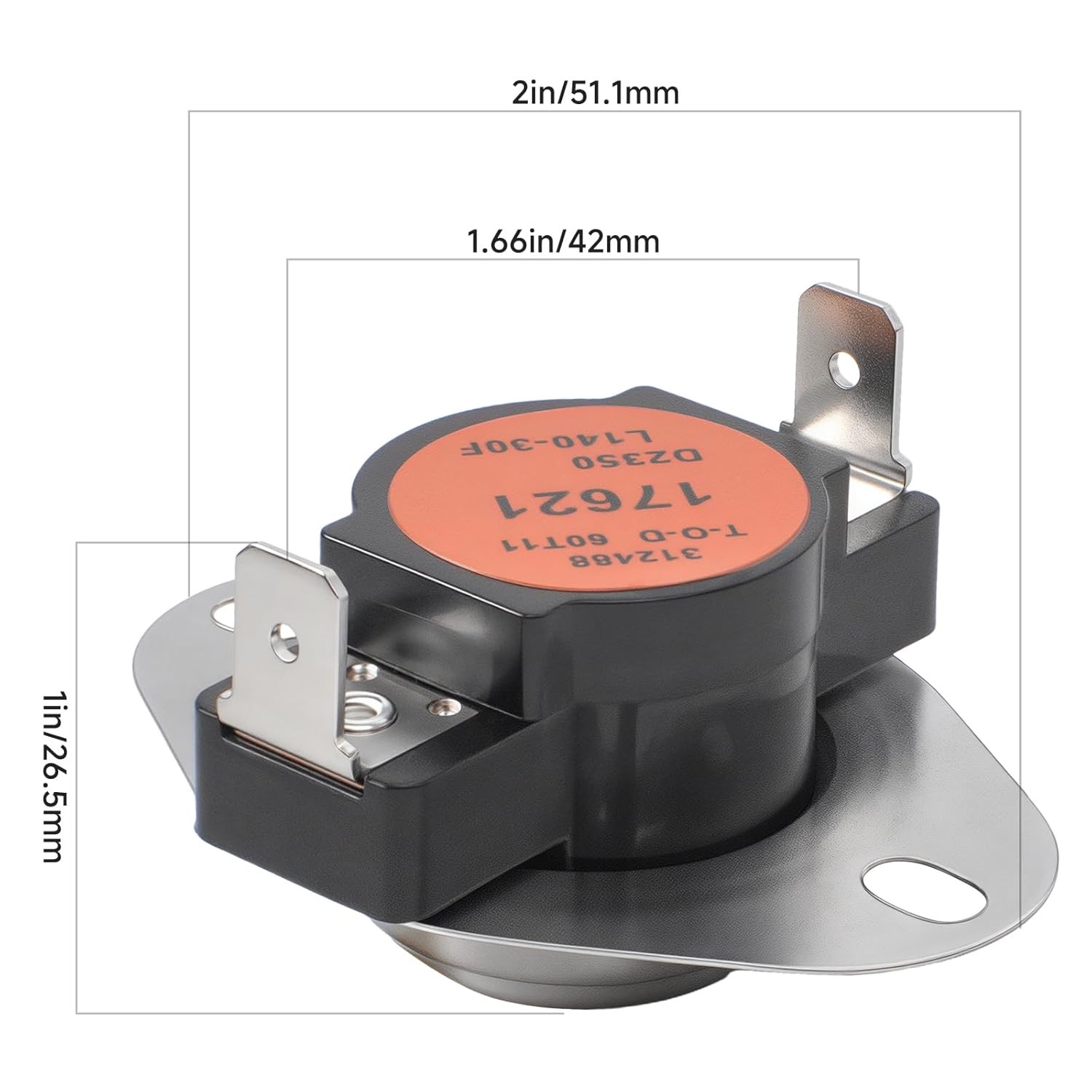 S1-02535380000 Furnace Temperature Limit Switch, Compatible with Coleman, York,