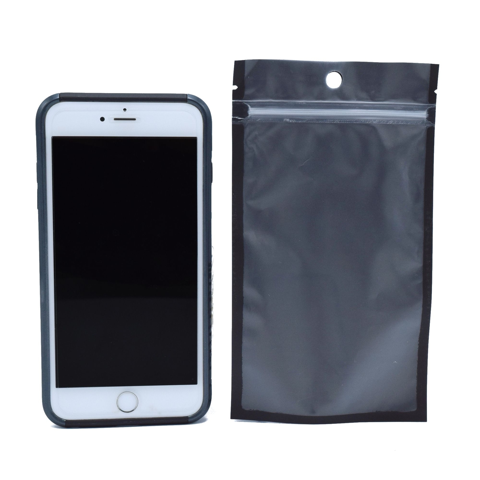 100 Flat Translucent/Black Mylar QuickQlick™Bags w/Hang Hole in Variety of Sizes