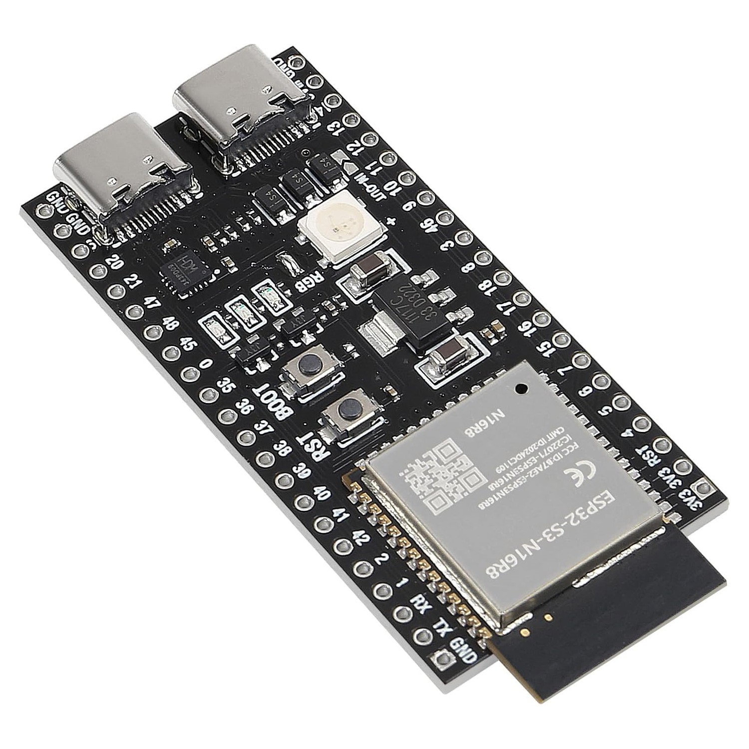 3PCS ESP32-S3 N16R8 Development Board Dual-Mode Type-C WIFI Bluetooth Unsoldered