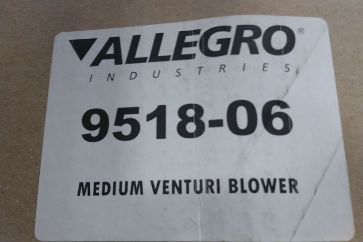 Allegro 9518-06 44-1/4 In L 1 In NPT Inlet Venturi Pneumatic Air Blower
