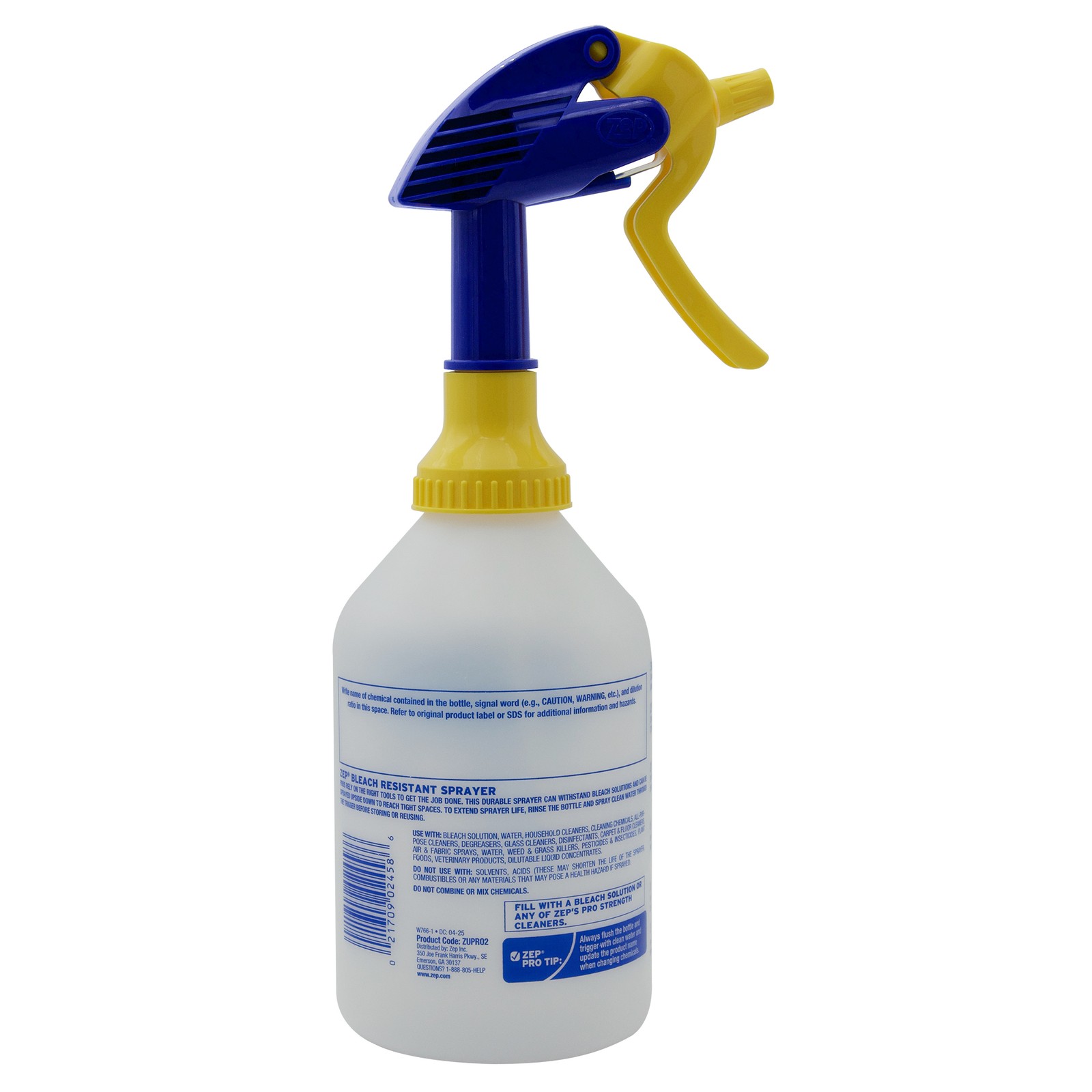 Zep Bleach Resistant Professional Sprayer Bottle – 32 oz (Case of 12) – ZUPRO2 –