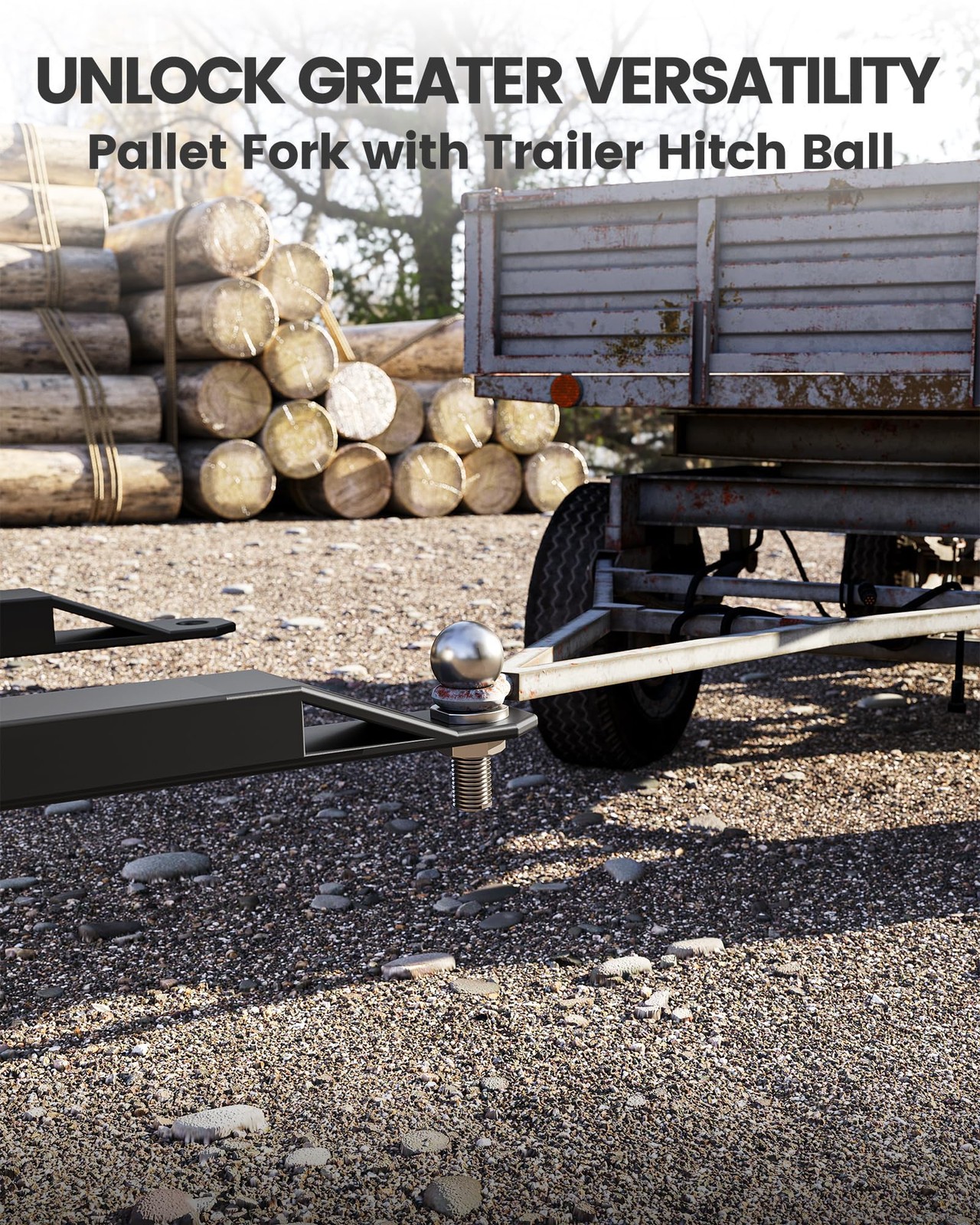 2600 LBS Duty Q235 Steel 46″ Pallet Forks for Tractor Loader Farms Heavy