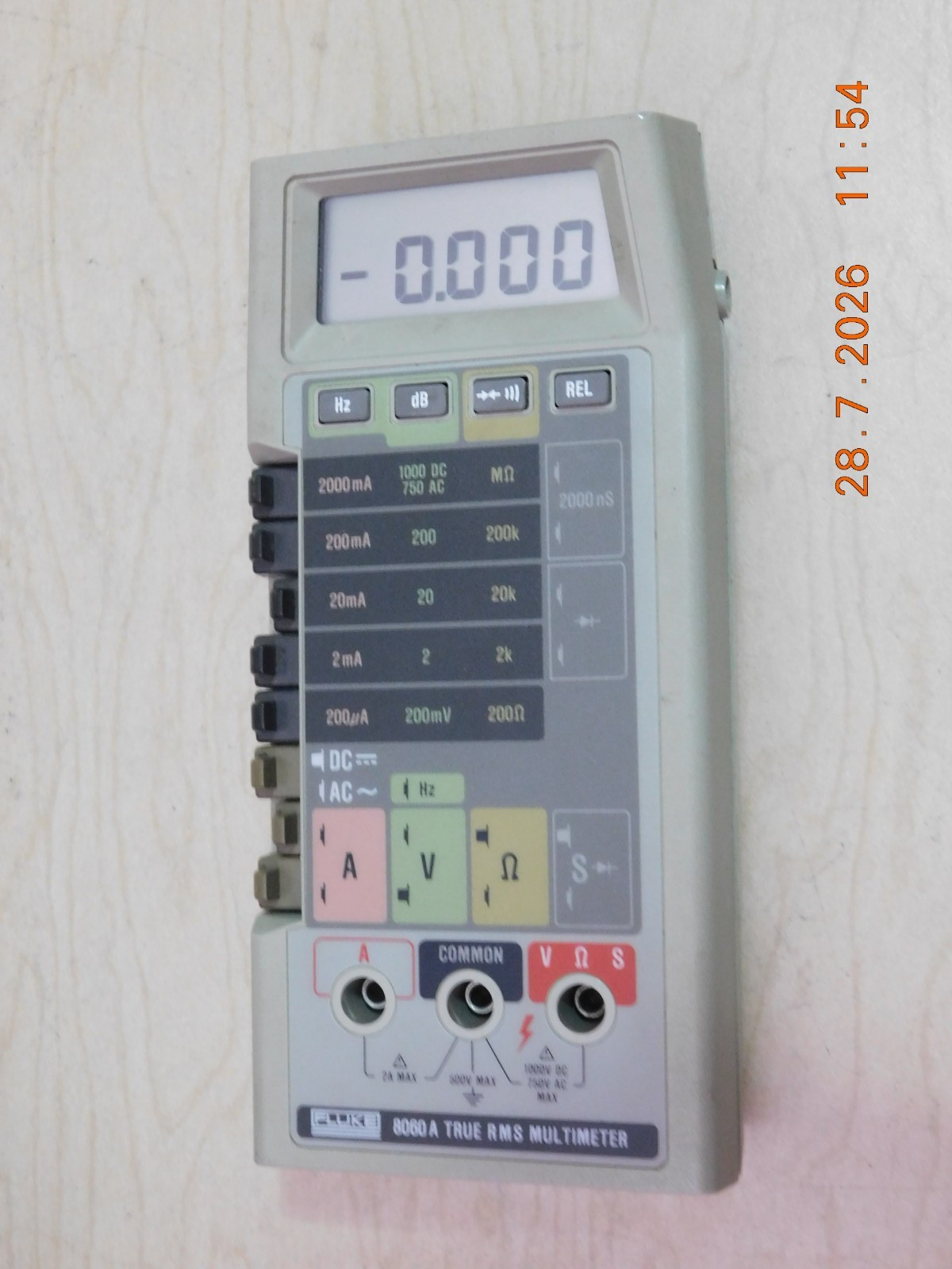 Fluke 8060A .4.5 Digit Multimeter. True RMS AC.