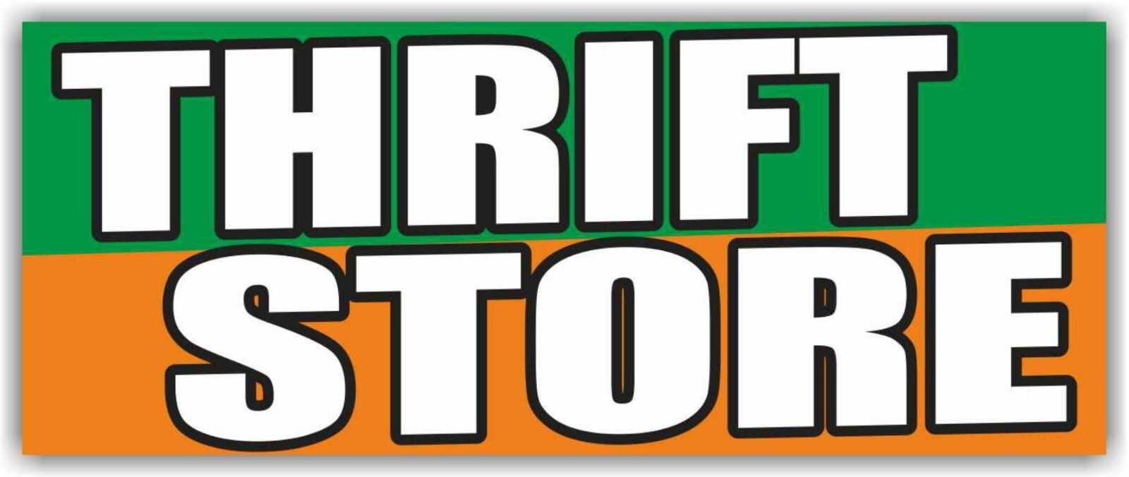 THIFT STORE Advertising Banner Vinyl Mesh Sign Resale Shop Clothes Furniture
