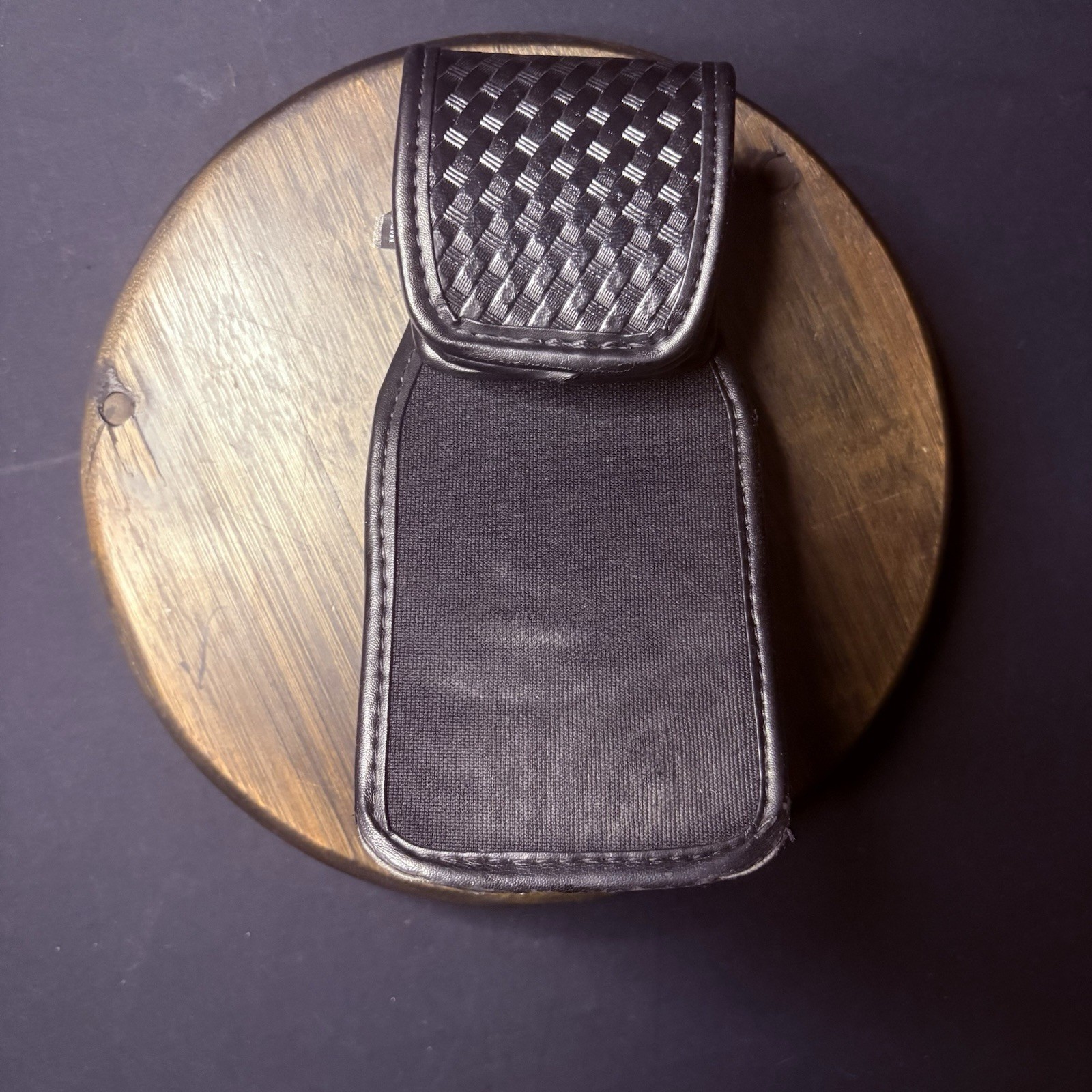 Bianchi Universal Radio Holder Swivel Back Accumold Elite Leather Basket Weave