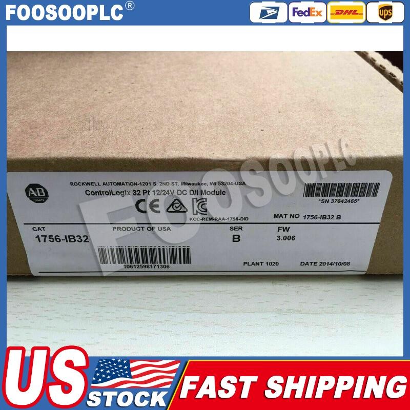 AB New Factory Sealed 1756-IB32 SER B ControlLogix 32 Pt D/I Module 1756IB32