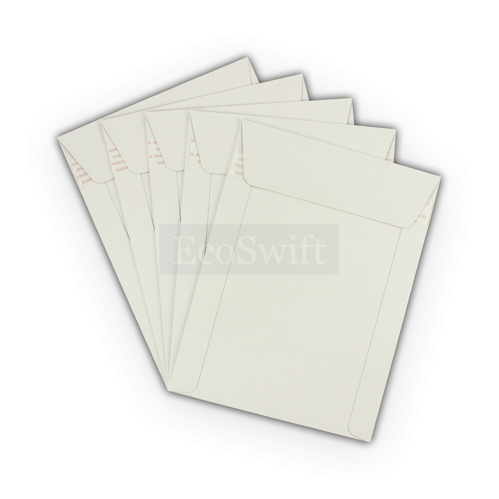 35 – 9.75″ x 12.25″ EcoSwift White Photo Ship Flats Cardboard Envelope Mailers