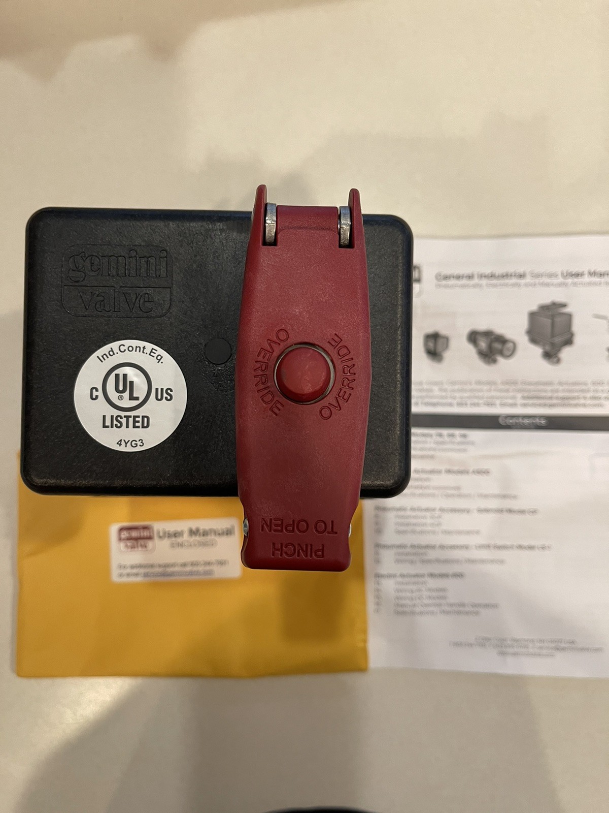 Gemini Valve 615 Actuator 120VAC NEW 300in.lbs New.