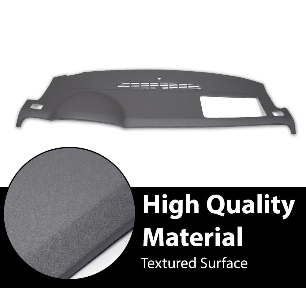 TPE Dash Cover Gray 2007-2014 Chevy Tahoe Suburban Yukon Avalanche Sierra 1500