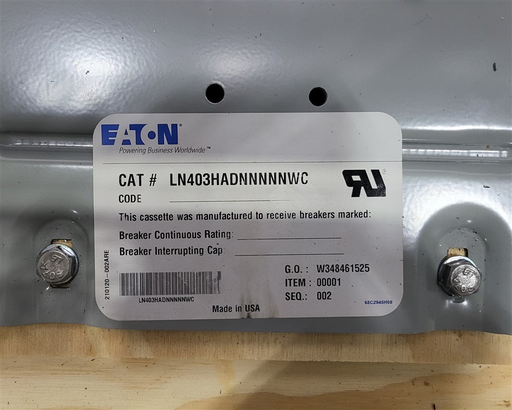 NEW EATON LN403HADNNNNNWC Magnum Power Circuit Breaker Cassette 4000A 6 Pole