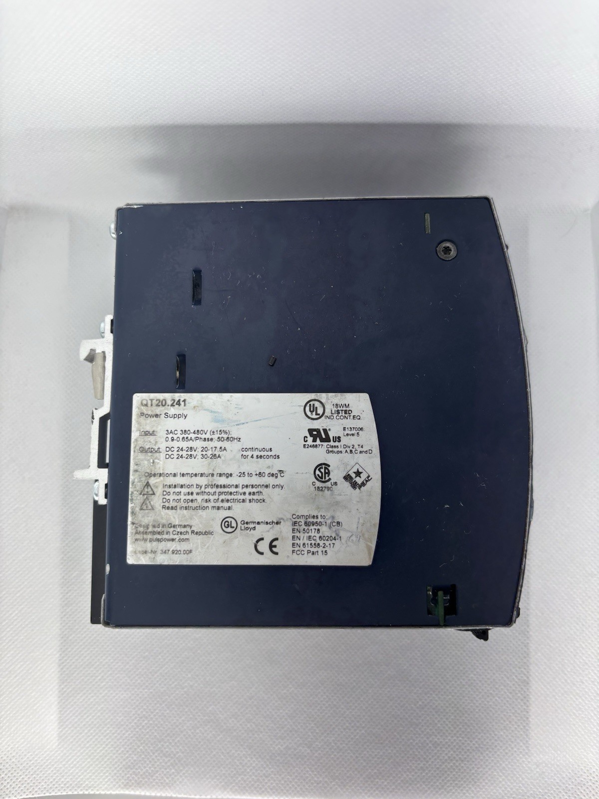 GOOD USED! PULS 24V DC POWER SUPPLY QT20.241