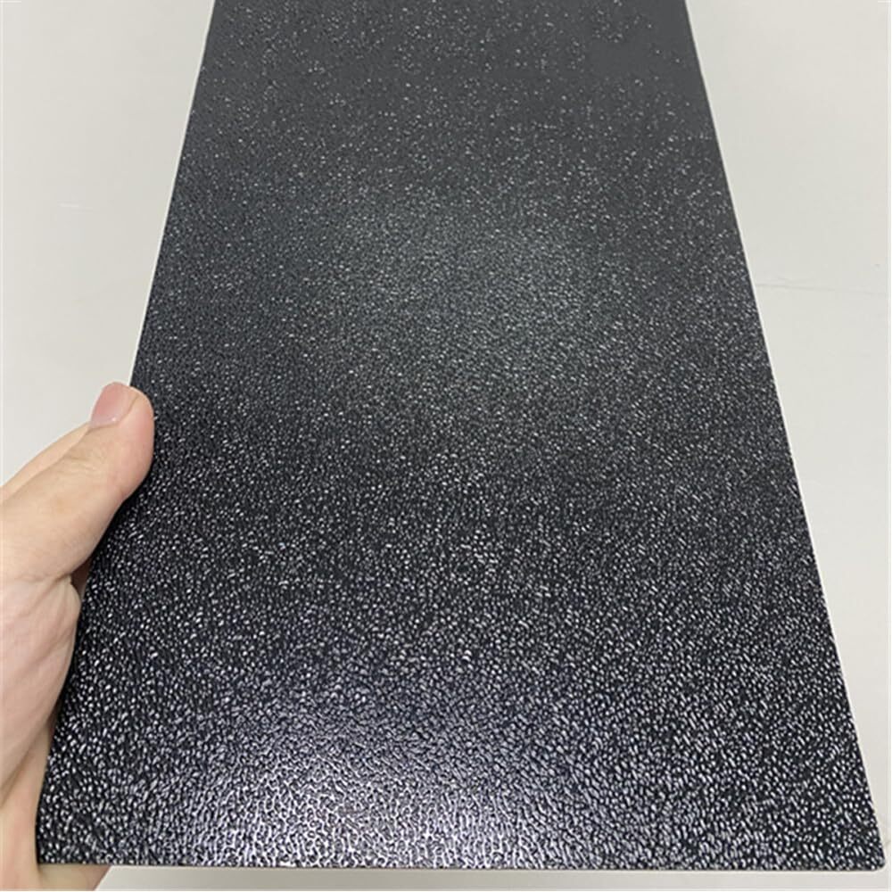Pack of 2 ABS Plastic Sheet 1/8″ Black Plastic Sheet 8″ x 12″ Rigid Moldable