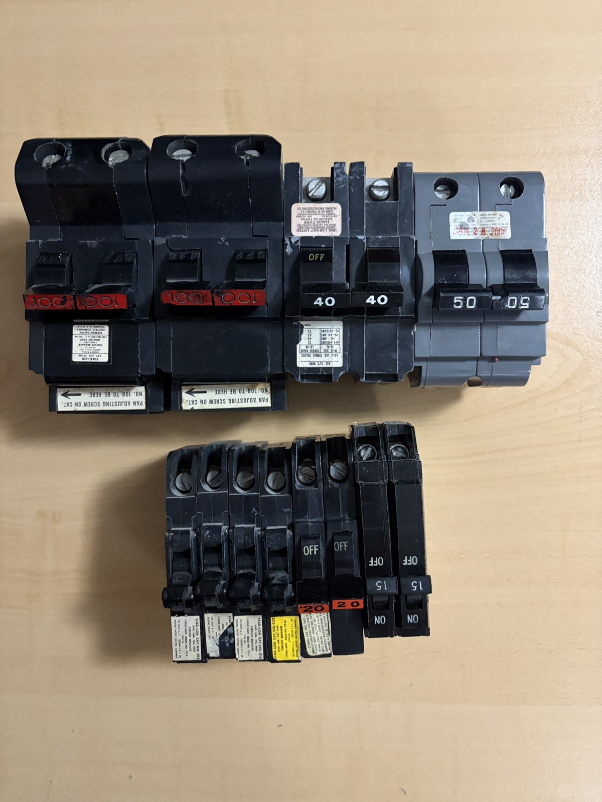 FEDERAL PACIFIC American NA2100 2 Pole 100A STAB LOK FPE and Mix Breakers