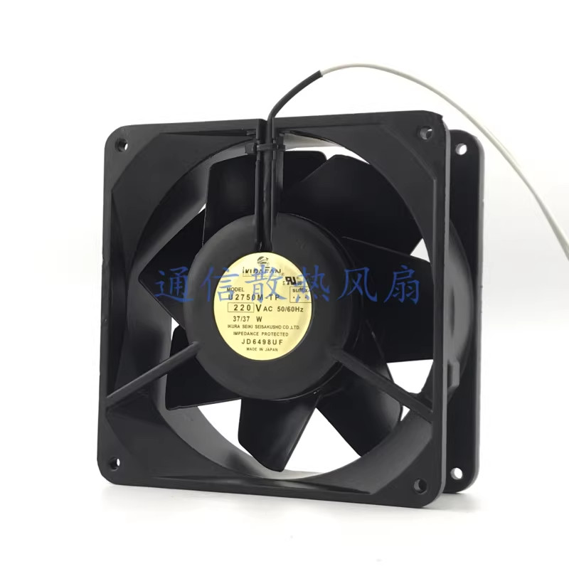 1PCS IKURAFAN U2750M-TP 220V 37W 14050 14CM Metal Fan with Iron Blades
