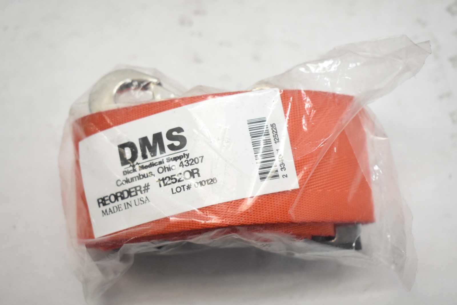 DMS 11252OR Orange Medical Restraint Straps Lot Of 5 Nylon Made In USA
