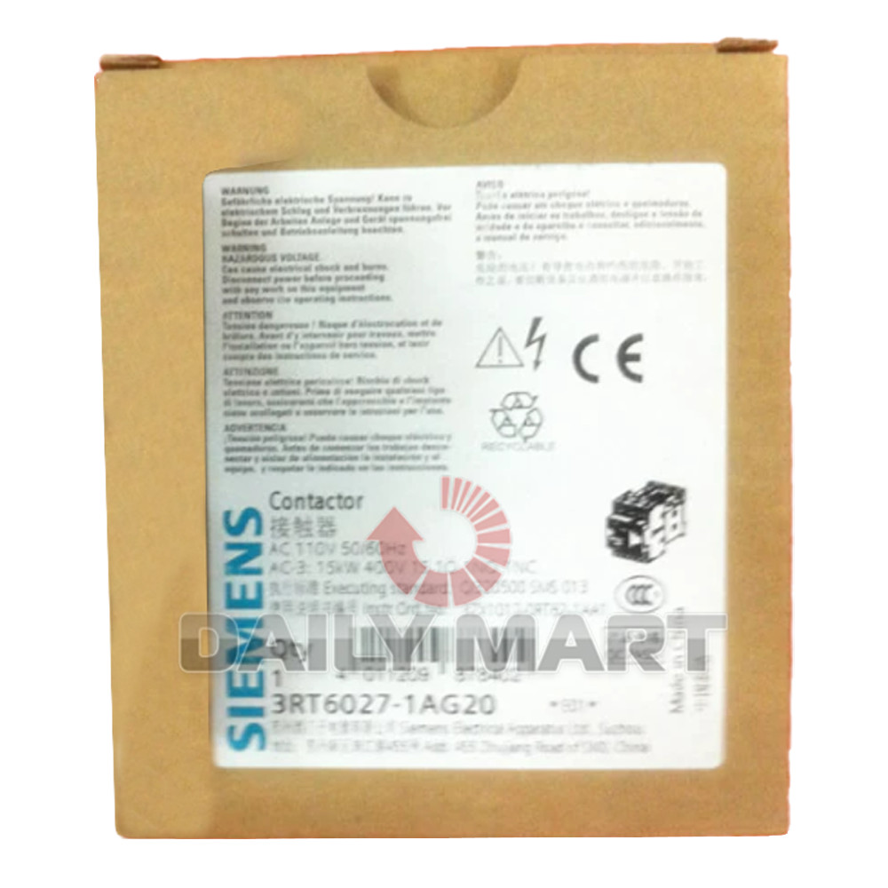 New In Box SIEMENS 3RT6027-1AG20 Contactor AC110V