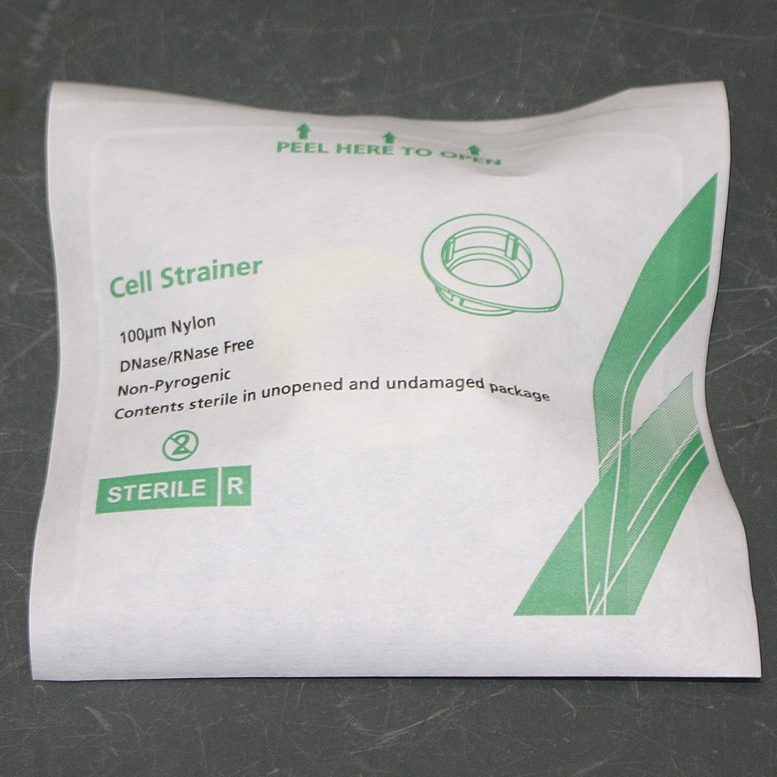 EXPIRED 07/2024 – (50) Cole Parmer Cell Strainers 04396-02, 100 micron, Yellow
