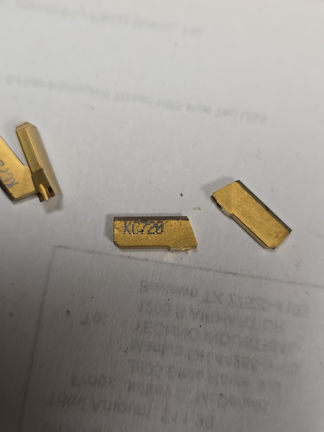 New Pack of 5 Kennametal, GS094N KC720 Carbide Inserts