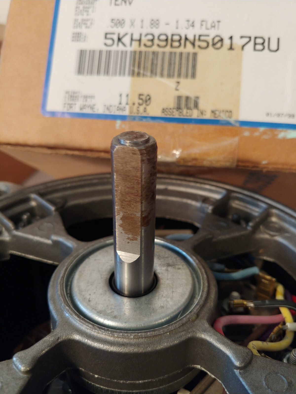 GE 4782 Industrial Control Systems, 5KH39BN5017BU, 1/8 HP MOTOR