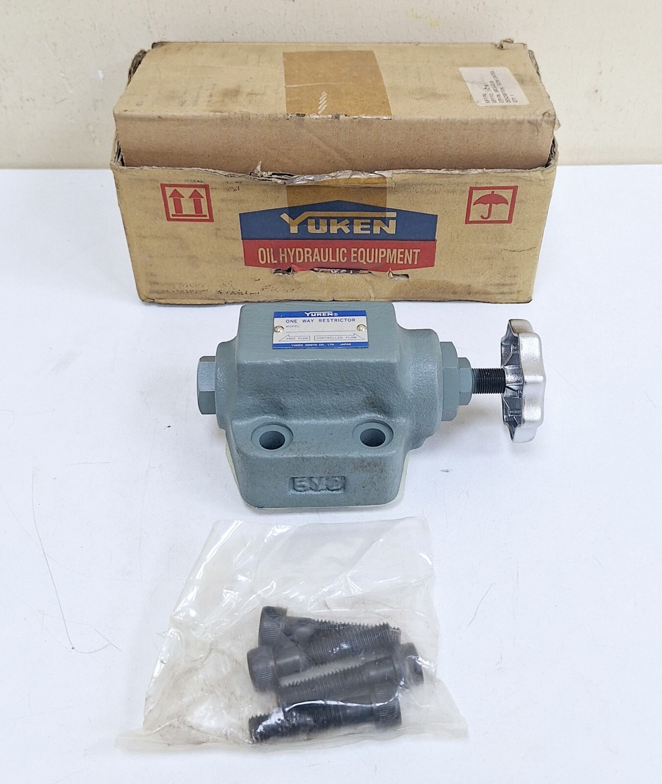 Yuken SROG-03-50 One-Way Restrictor Flow Control Valve