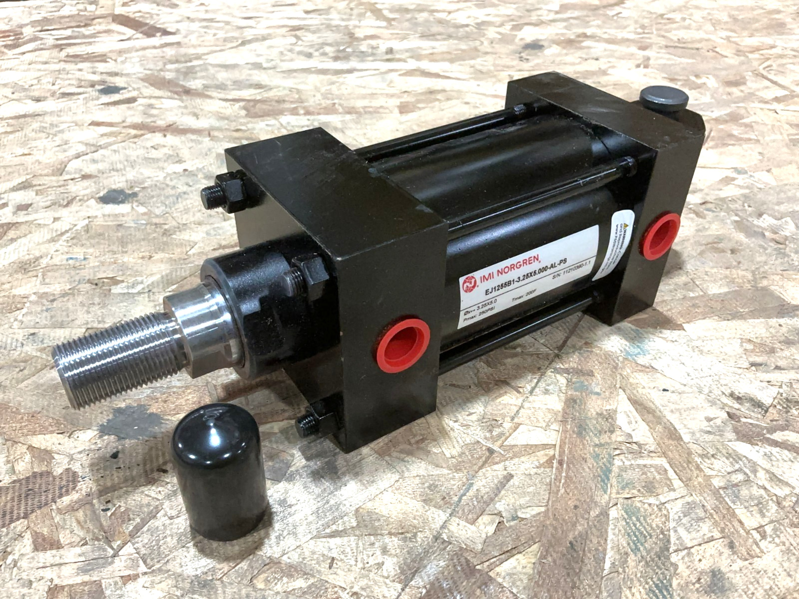 New Norgren EJ1255B1-3.25X5.000-AL-PS Pneumatic Cylinder Pmax: 250PSI – No Box