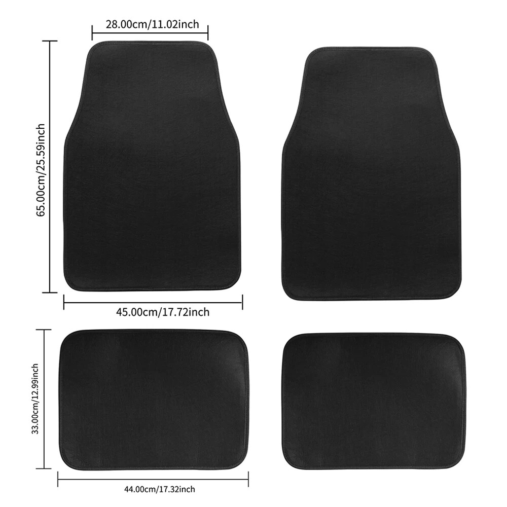 Car Floor Mat Front & Rear Floor Mats Universal Fit for Suvs,Sedans,Vans
