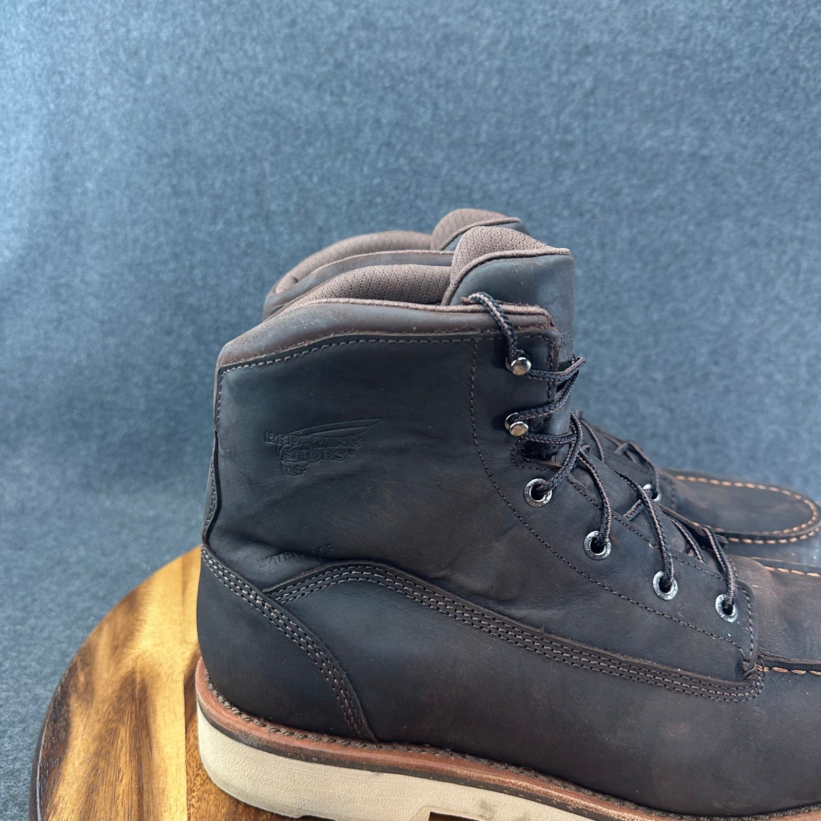 RED WING Traction Tred Lite 2449 Men’s Sz 10.5H Safety Toe Waterproof Work Boots