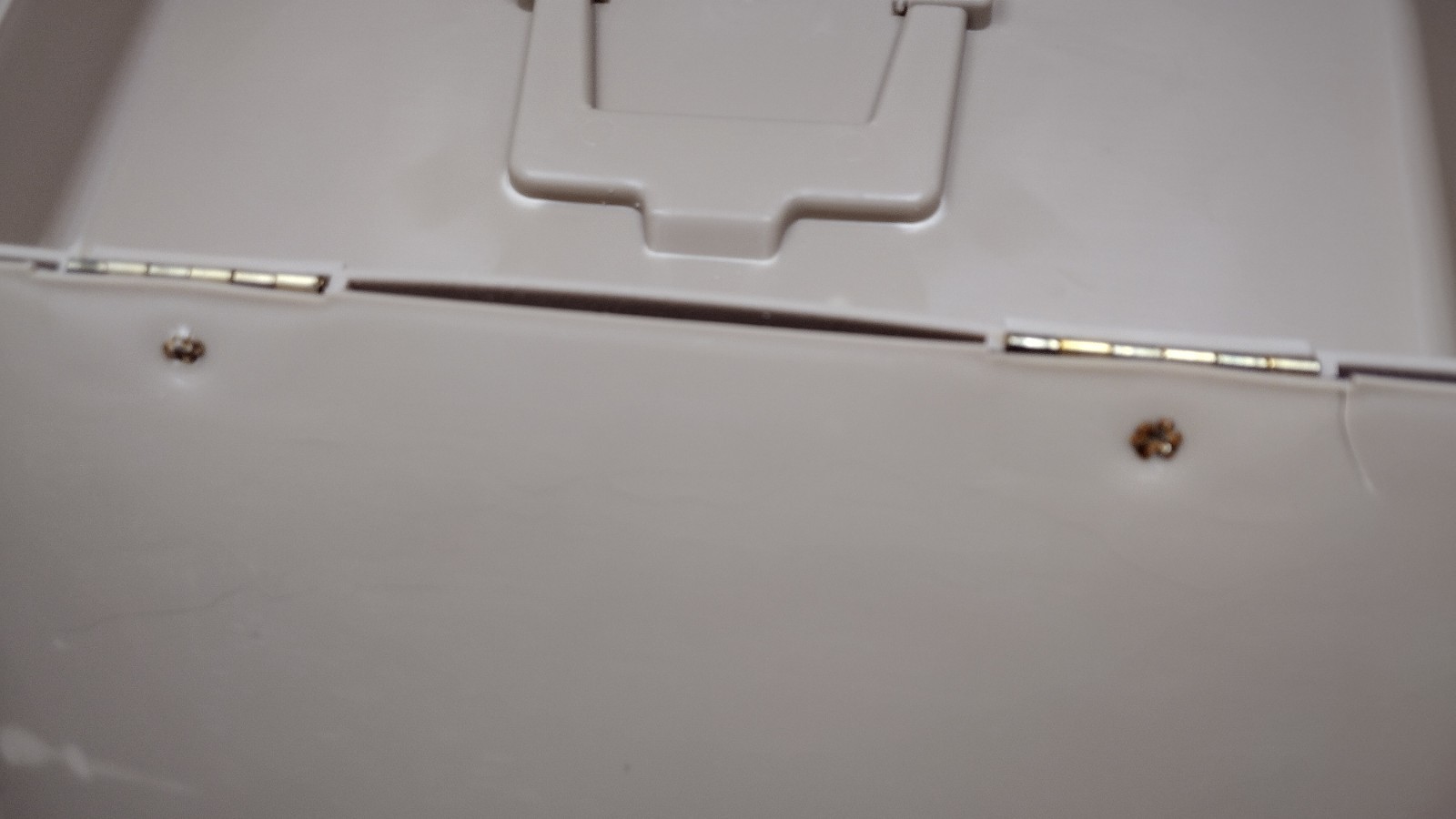Vintage Sterling Plastics Company Tan jumbo File Folder Box Storage USA 1970s 2