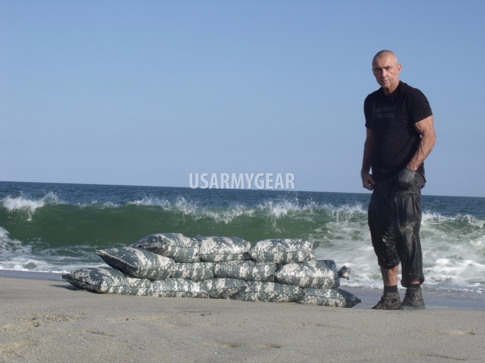 Sandbags Sand Bags Flood Erosion Barrier Hurricane Prep Army Military ACU Camo