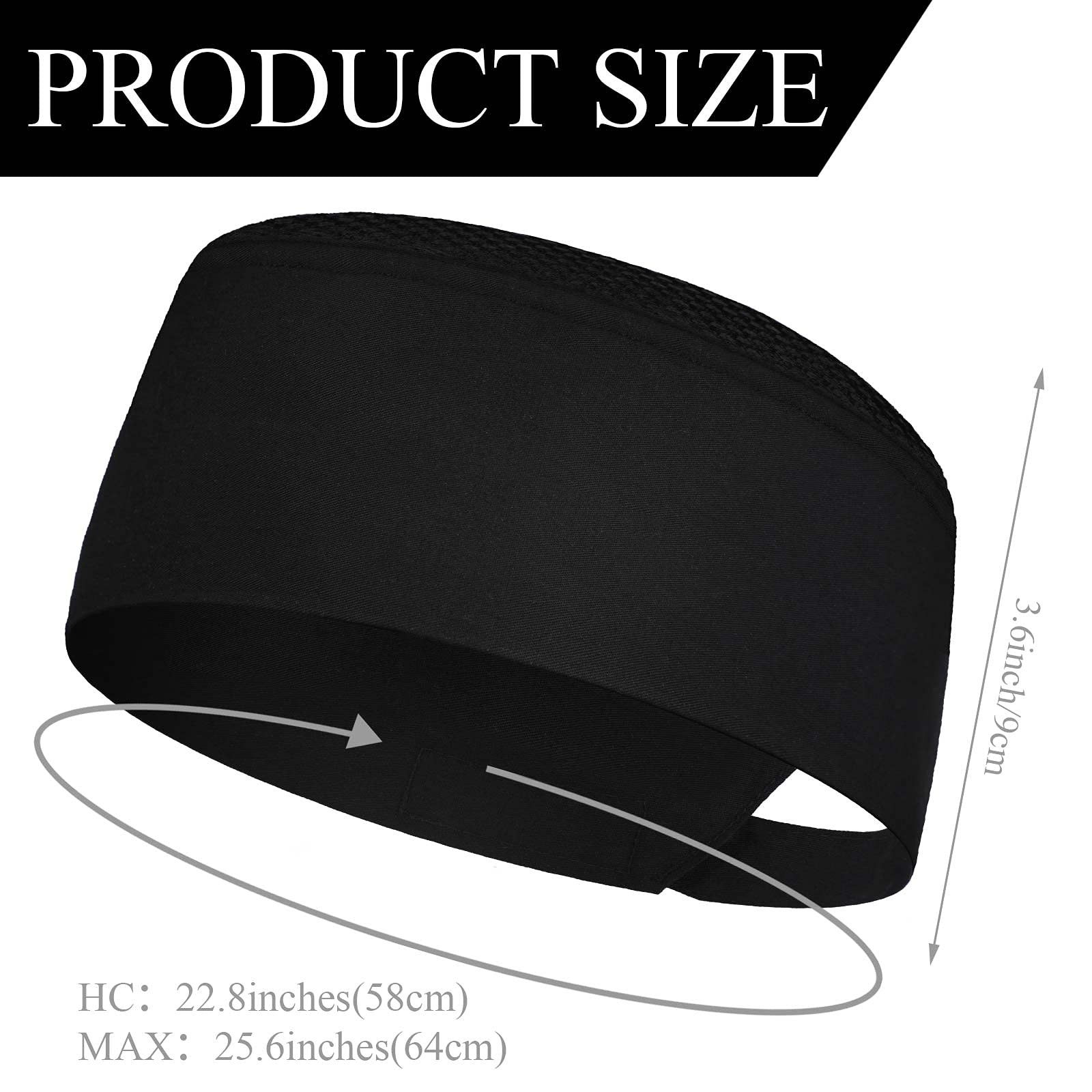 Unisex Chef Hats for Men Women Adult Adjustable Chef Beanie Caps with Breatha…