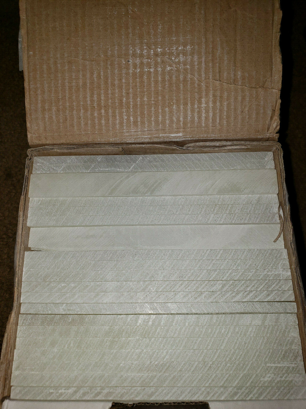 6 sticks-WhiteLine- Flat SoapStone 3/16″ x 1/2″ x 5″ Marking Tool