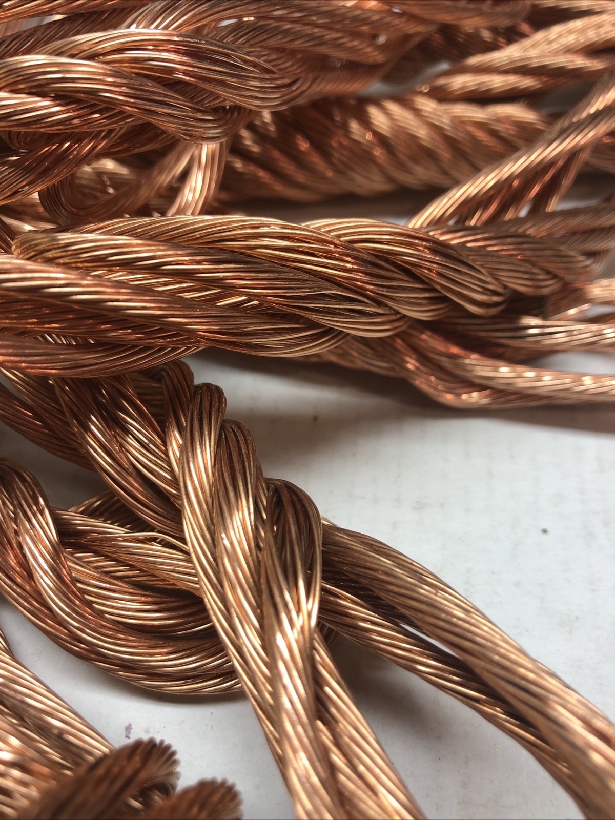 1.5 Lbs Scrap Bare Bright Shiny Copper Wire Metal Bullion Melt Craft Free Ship