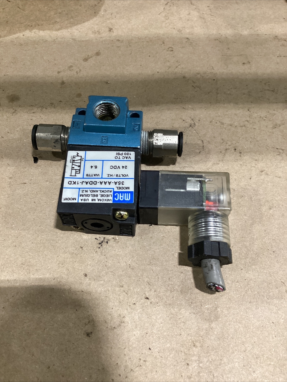 MAC VALVES INC 35A-AAA-DDAJ-1KD#243G103