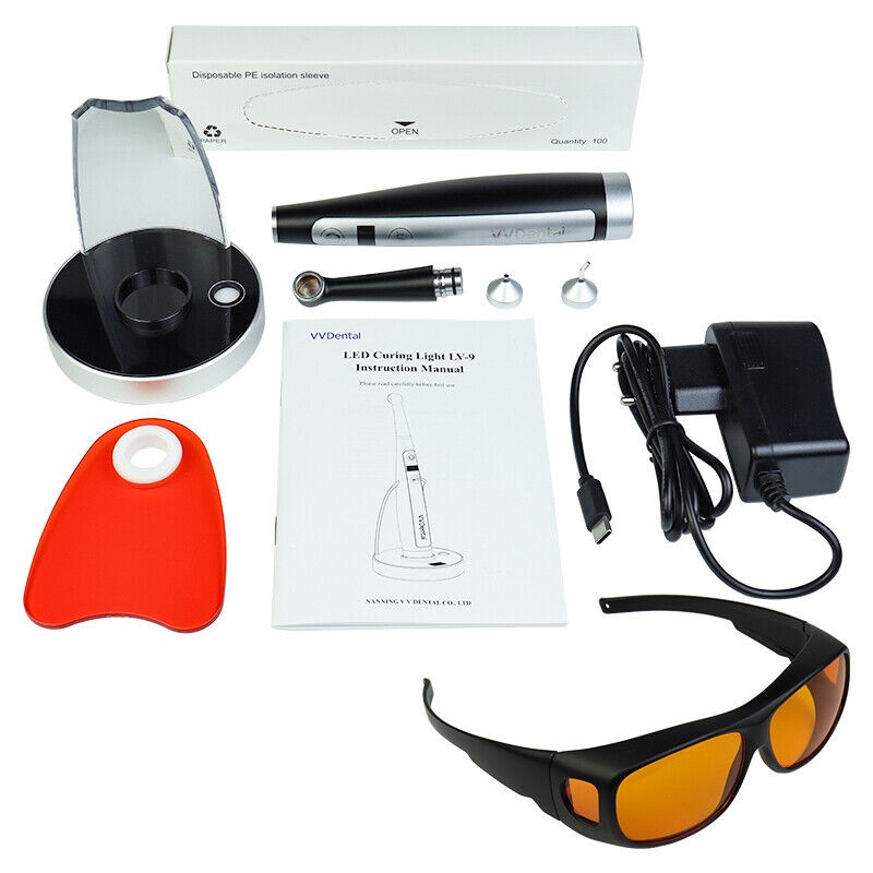 Wireless Dental LED Curing Light 1 Second Cure High Power Blue Lamp Curing Resin