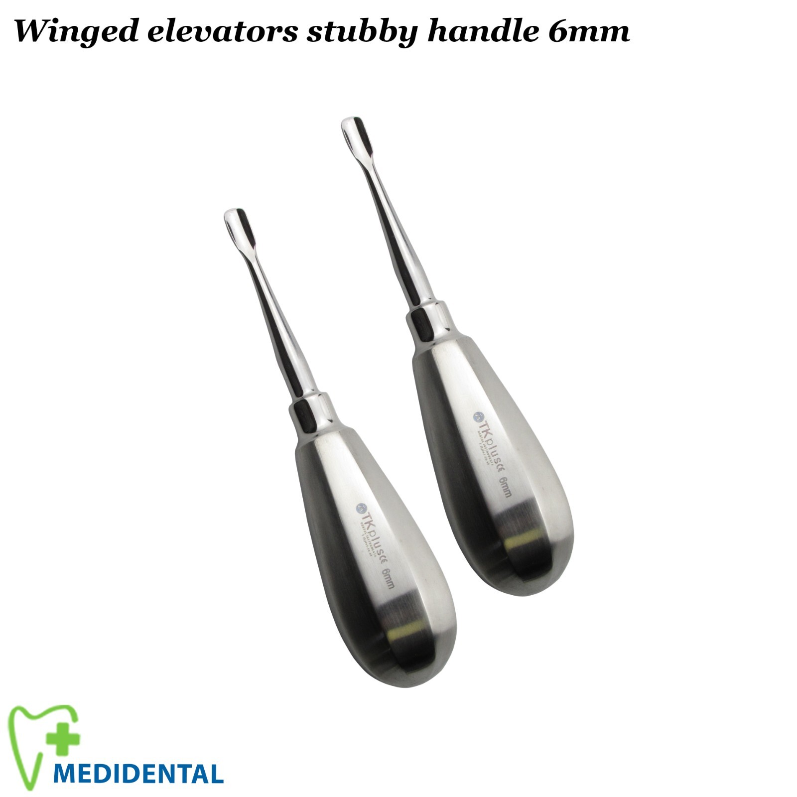 Dental Veterinary Winged elevators stubby 6mm Small Animal Pet Grooming Set of 2