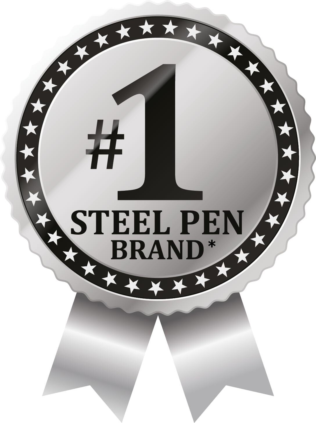 4-Pack Zebra Pen F-301 Retractable Pen Stainless Steel Barrel BLACK 0.7mm
