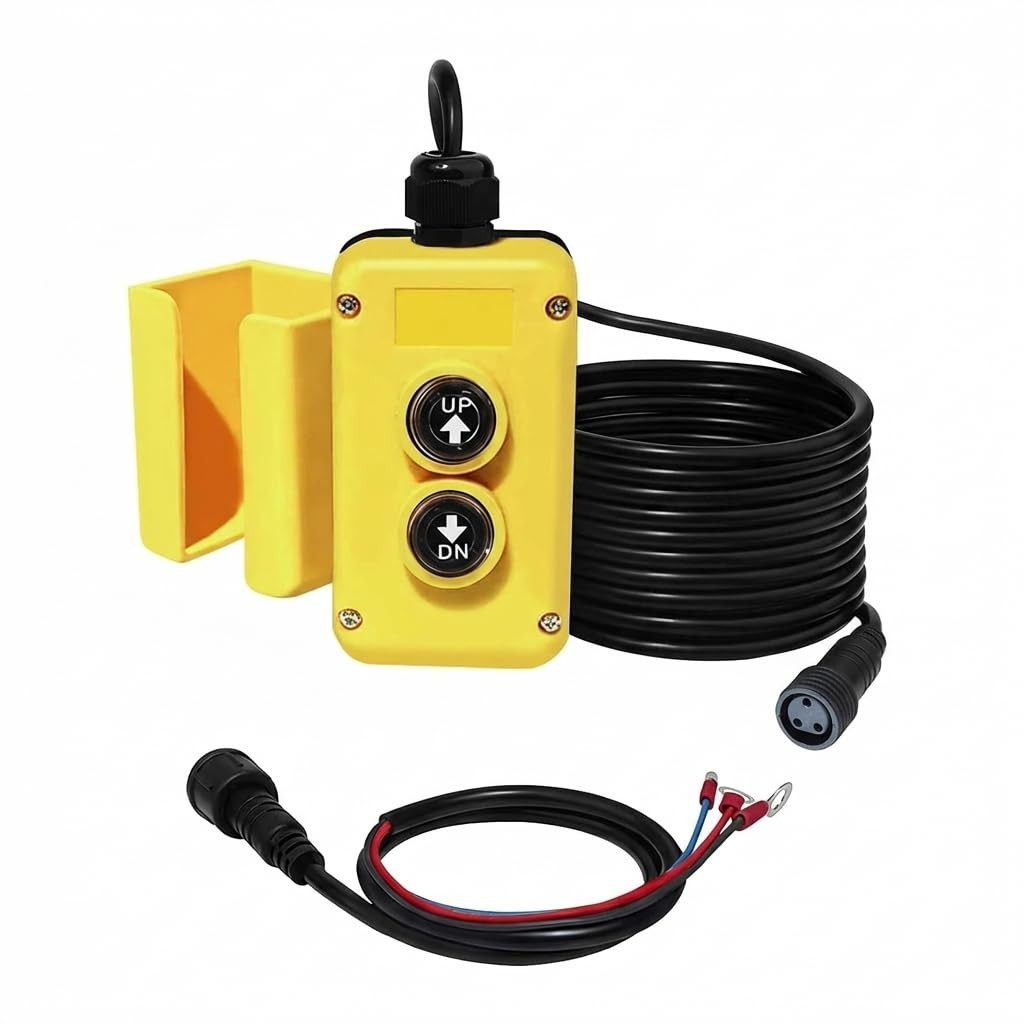 3 Wire Dump Trailer Remote Control Switch for 12V DC Single Acting Hydraulic Pum