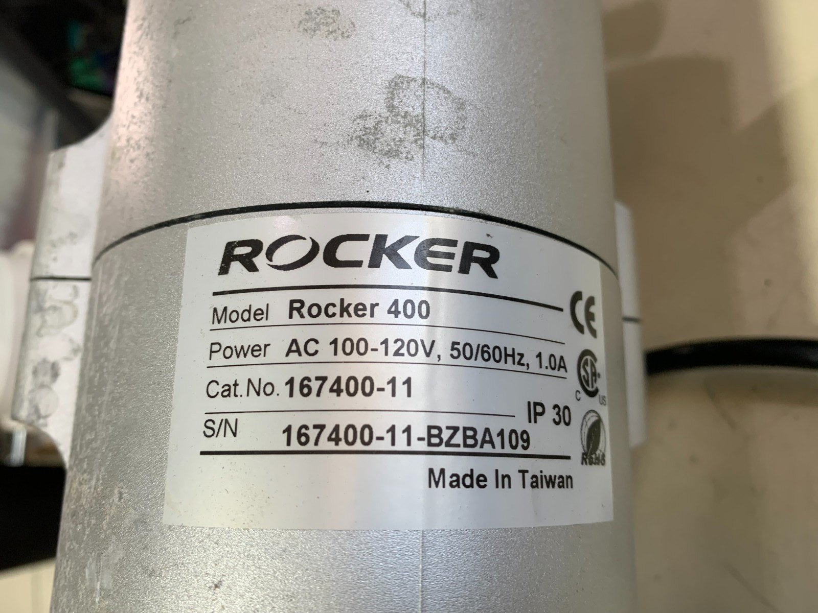 LOT OF 4: ROCKER 400 OIL LESS PISTON VACCUM PUMP 167400-11 AC 100-120v 50/60Hz