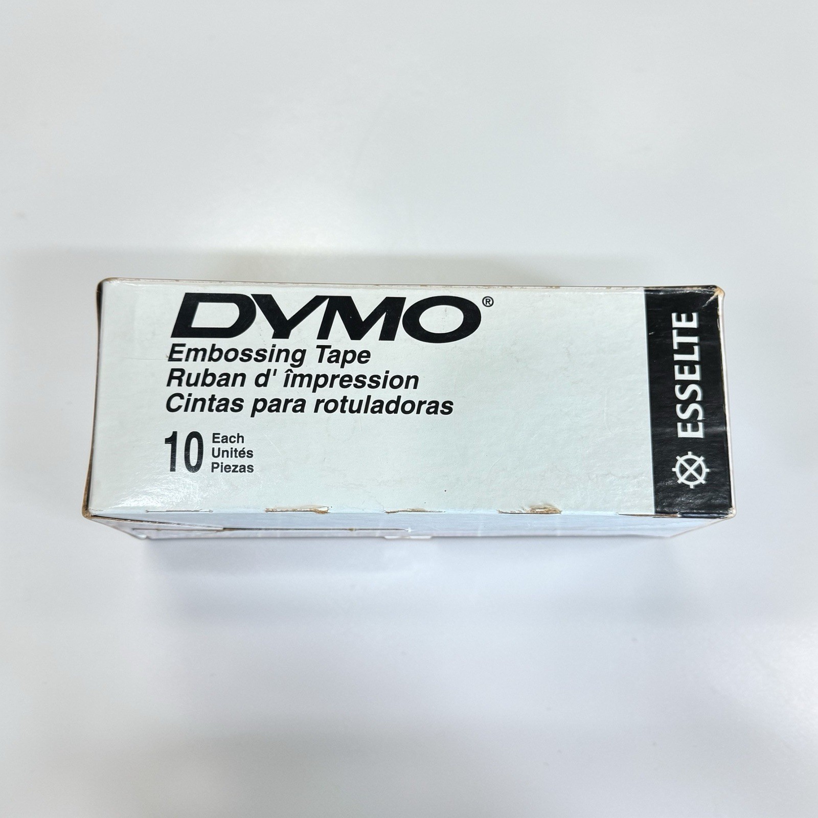 Dymo Embossing Tape 358-00 Aluminum Label Roll Labels 1/2” X 12’ Box Of 10