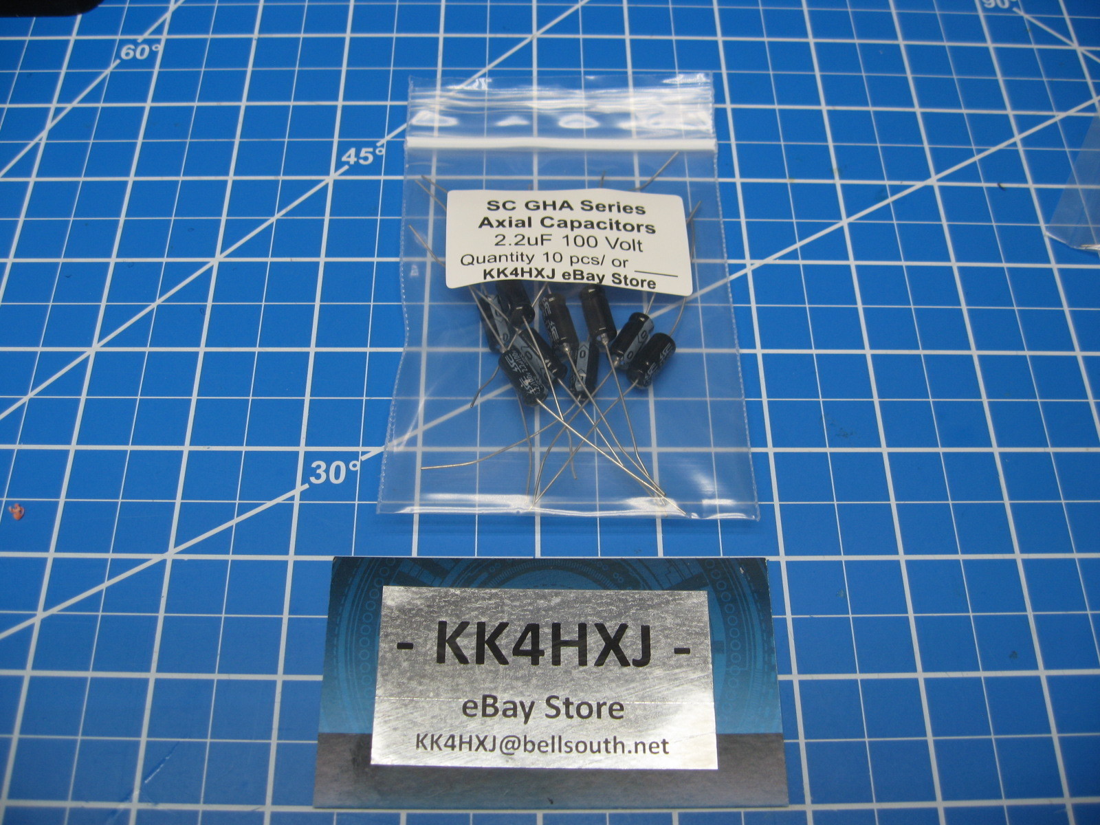 SC – GHA Series – Axial Electrolytic Capacitors – 100v 2.2uF – 10 Pieces