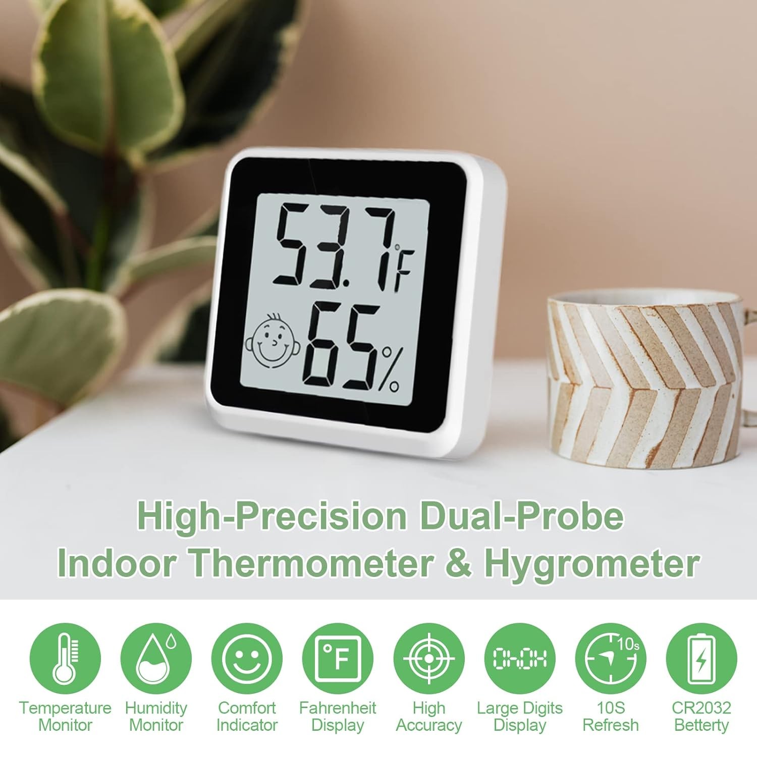 Indoor Humidity Meter Hygrometer 4Pack, Room Thermometer for Accurate Room…