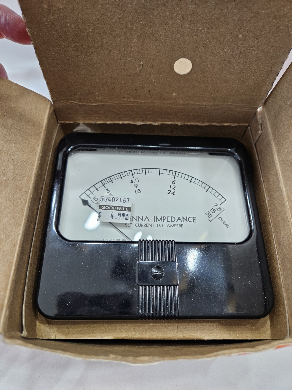 SIMPSON Antenna Impedance Panel Meter NOS In Original Box