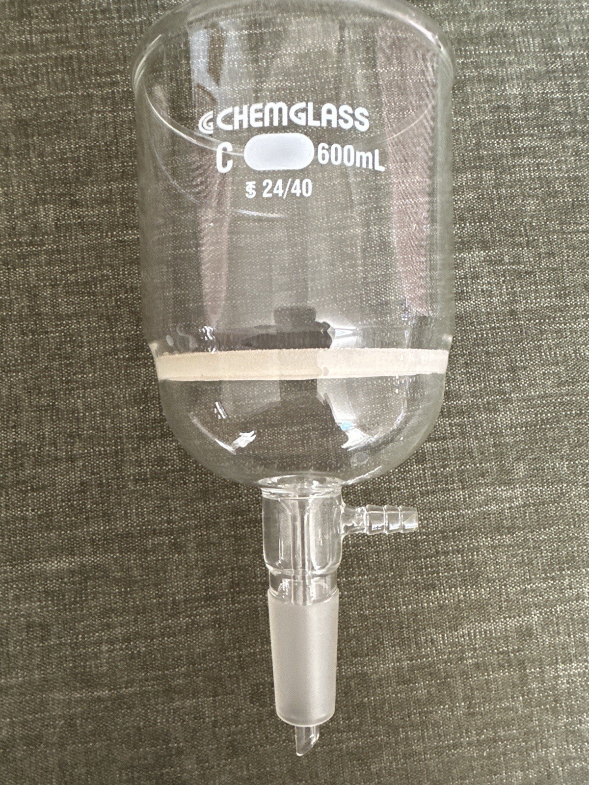 Chemglass & Pyrex Laboratory Filtration Funnels Lot G3 Fritted 600mL 350mL