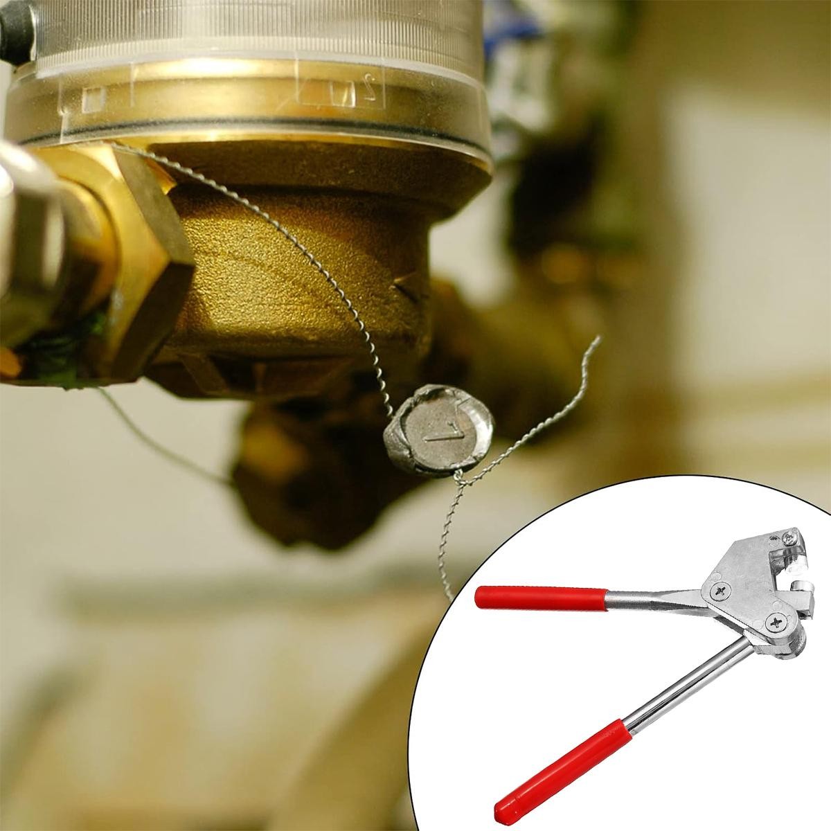 High Carbon Steel Lead Seal Pliers for Water Meter Sealing and Security
