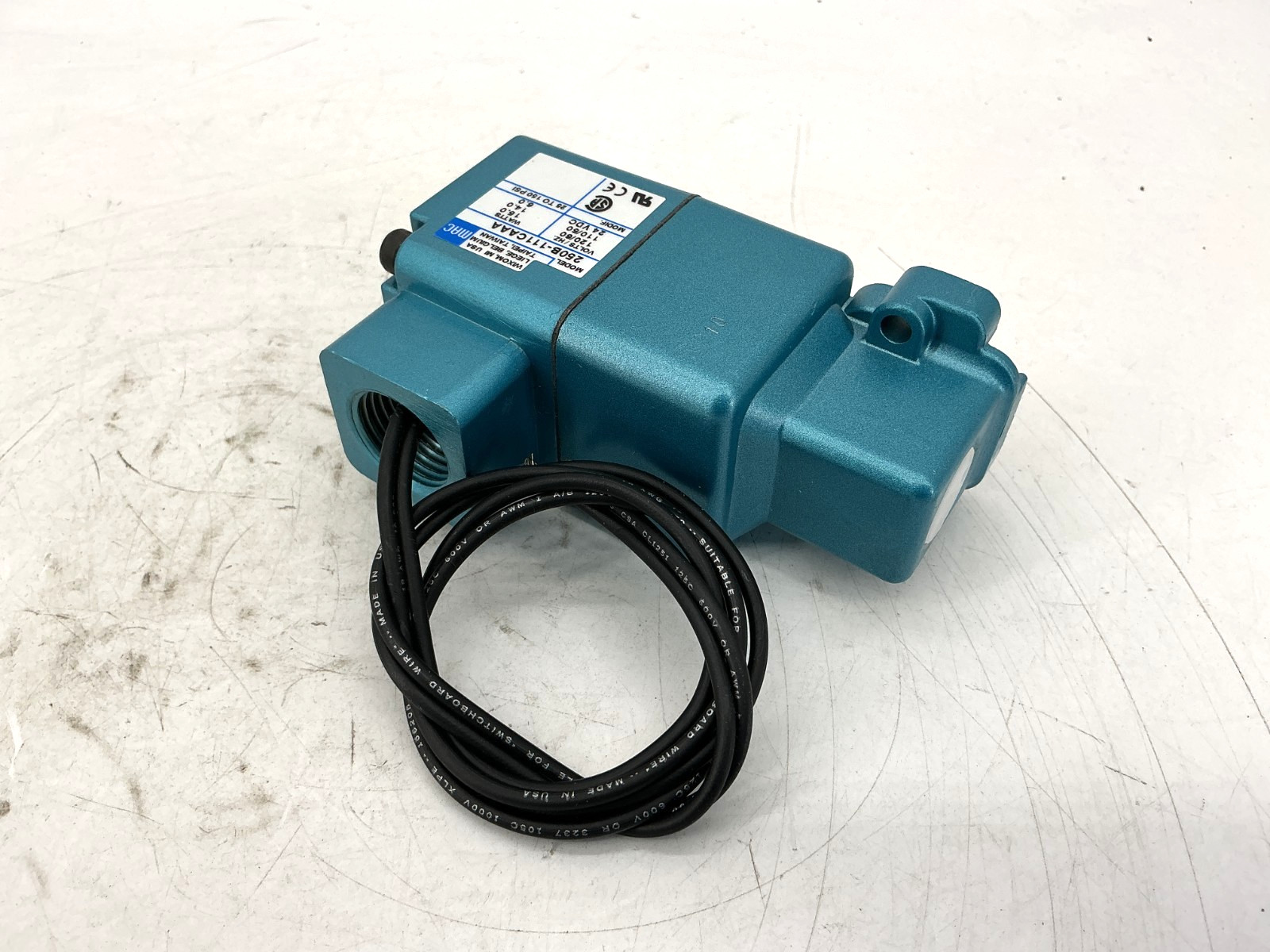 New MAC Valves 250B-111CAAA Solenoid Valve 15W 24VDC 150PSI 110/120V 250B-111CA