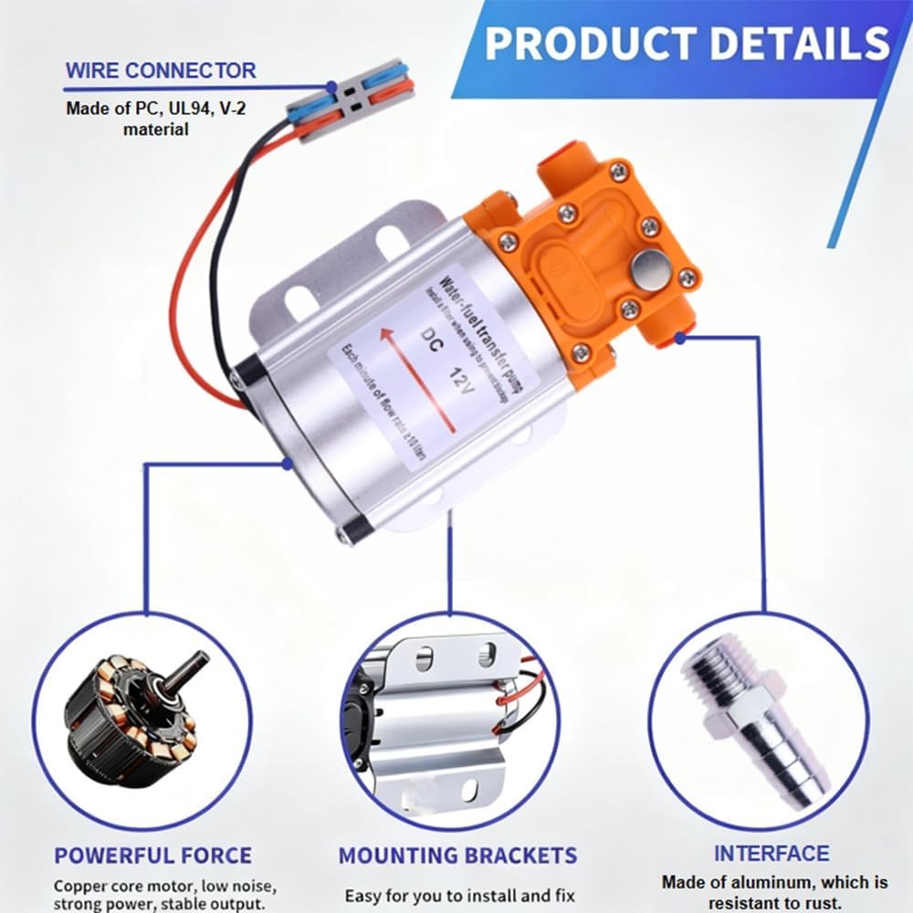 12 Volt Electric Fuel Transfer Pumps, Fuel Transfer Pump Kits, High Efficiency S